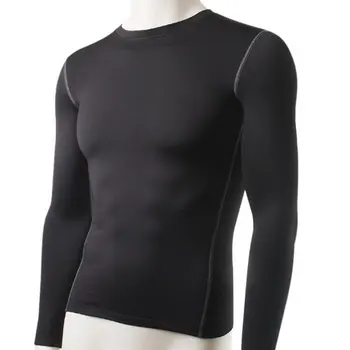 

Men Plush Base Layer Long Sleeve Thermal Underwear Tops Winter Undershirt
