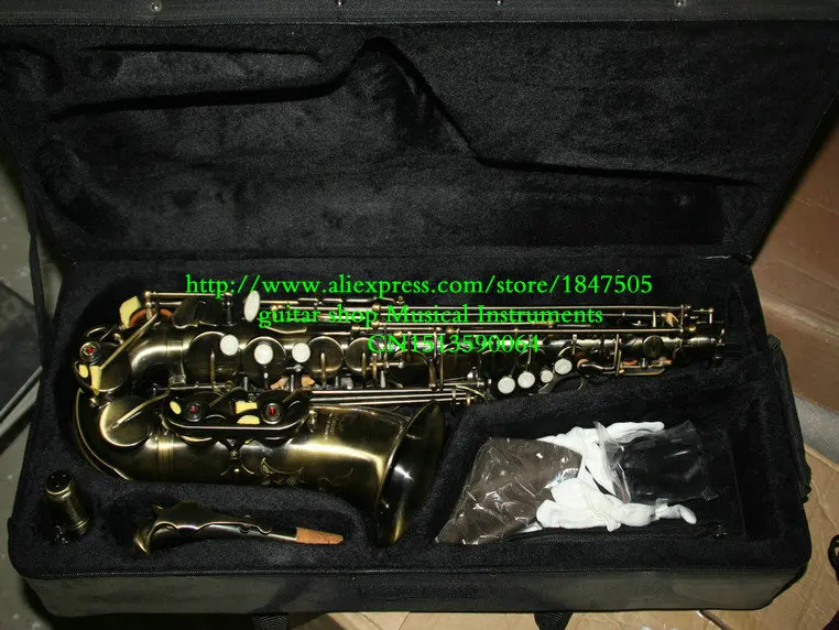 

Bronze Alto saxophone with case Free Shipping