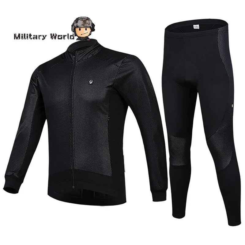

Cycling Jacket Set Long Sleeve Jersey + Sport Pants Road Bicycle Bike Jerseys Set Ciclismo Ropa For Men Outdoor Clothing Suit