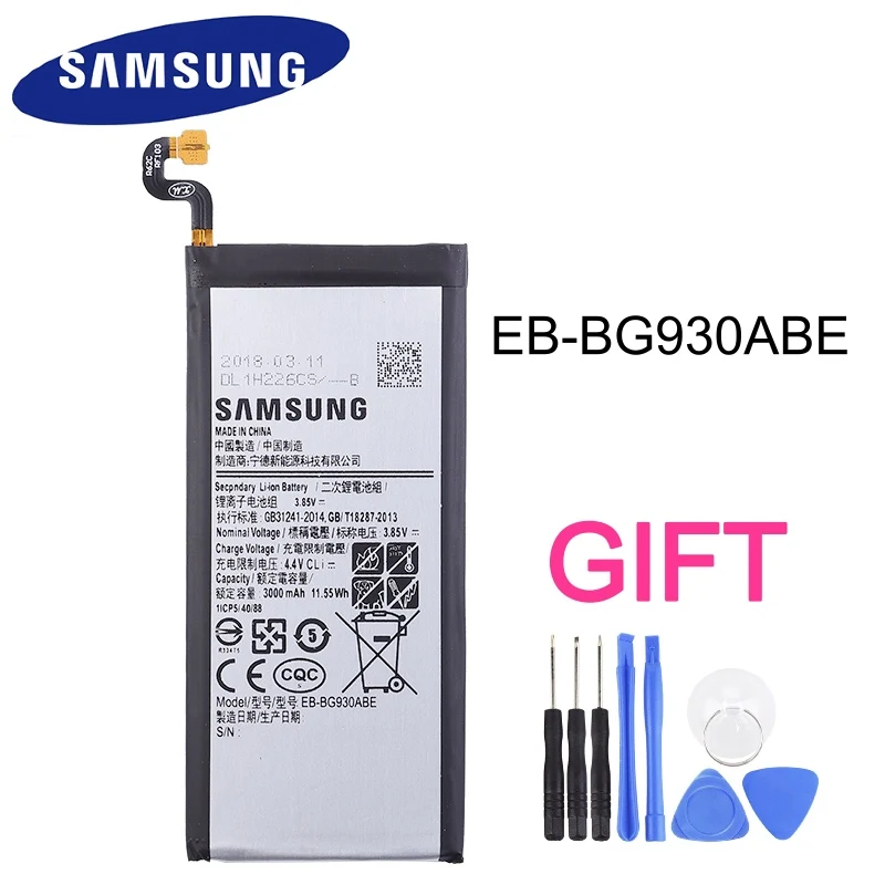 Оригинальная батарея для Samsung Galaxy S7 G930 G930F G930FD G930W8 сменная стандартная 3000