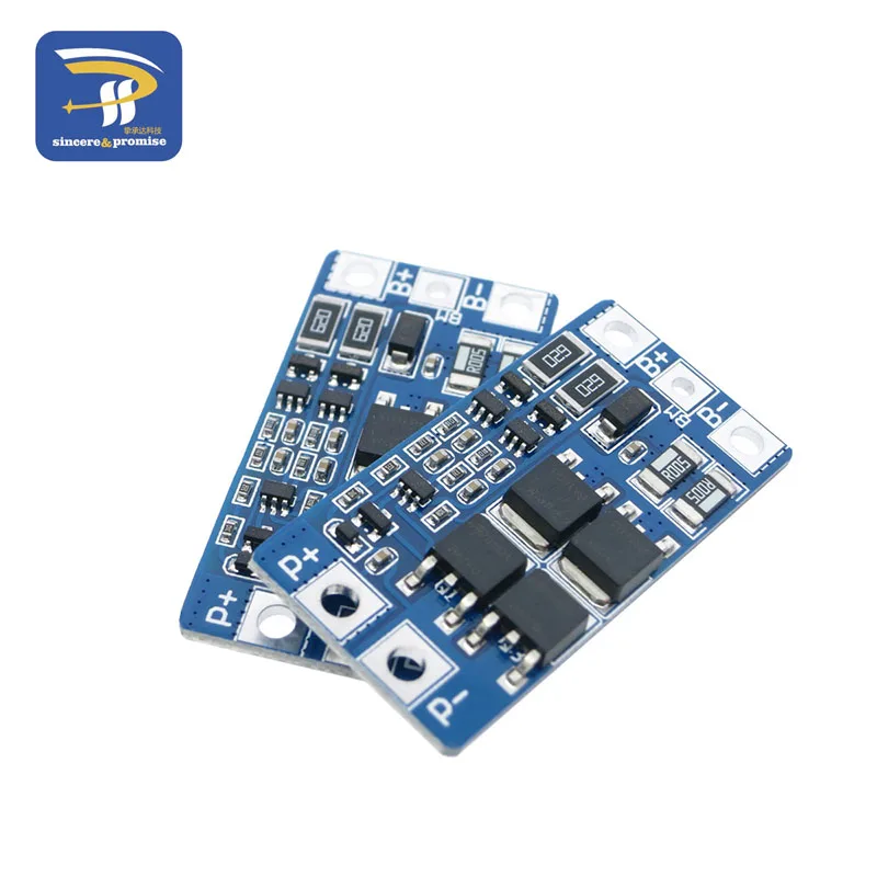 

2S 10A 7.4V 18650 lithium battery protection board 8.4V balanced function/overcharged protection