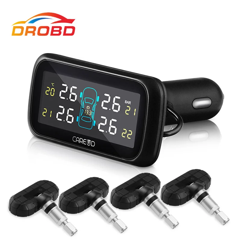 

Auto Diagnostic-Tool Careud U903 4 Internal Sensors TPMS Tyre Pressure Monitoring System Tire Pressure Alarm DIY free freight