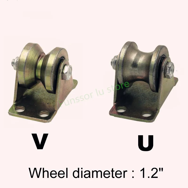 Factory outlets,1.2 inch Cast steel track wheel/pulley,Wire rope bearings/sliding door/Sheave Lifting pulley,Industrial Hardware