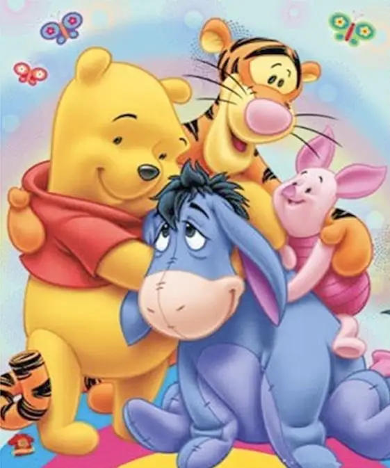 

Full Square/Round Diamond 5D DIY Diamond Painting Kits "Winnie the Pooh family" 3D Embroidery Cross-stitch Mosaic Art Home Decor