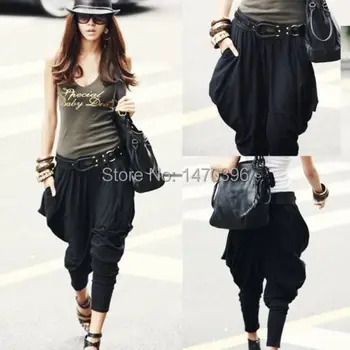

2018 New Korean Stylish Stretchy Casual Loose Hip Hop Dance Harem Pants Trousers