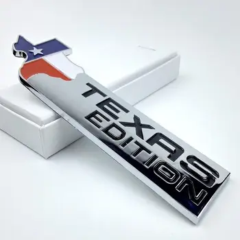

Car TEXAS EDITION ABS Emblem for Dodge Ram Ford F150 Chevy Silverado Jeep Chrome