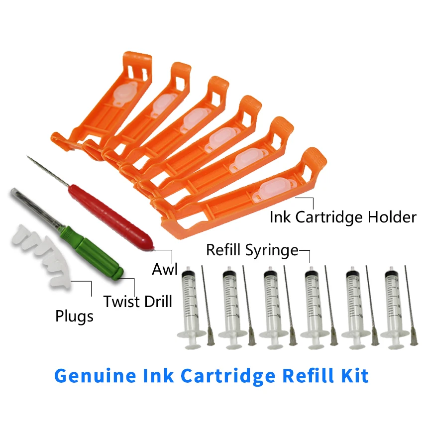 

CEYE for CANON TS8150 TS8151 TS8152 TS8250 TS8251 TS8252 TS9150 TS9155 Genuine Ink Cartridge Refill Tool Kit 6C