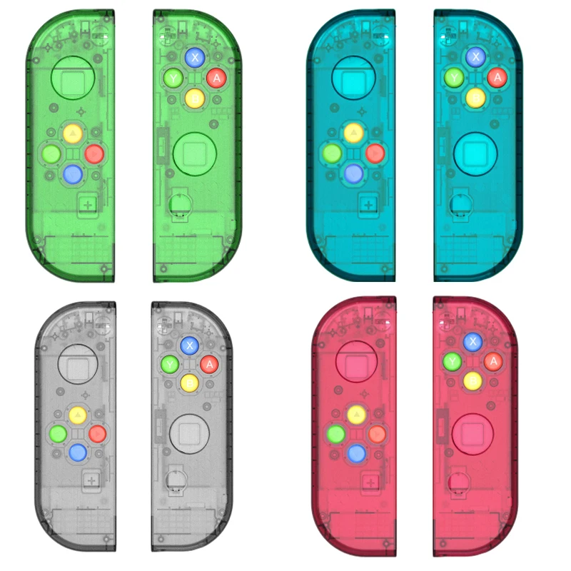 5 комплектов DIY Корпус Замена Прозрачный для joycon Joy-con Переключатель консоли L R контроллер запчасти для ремонта