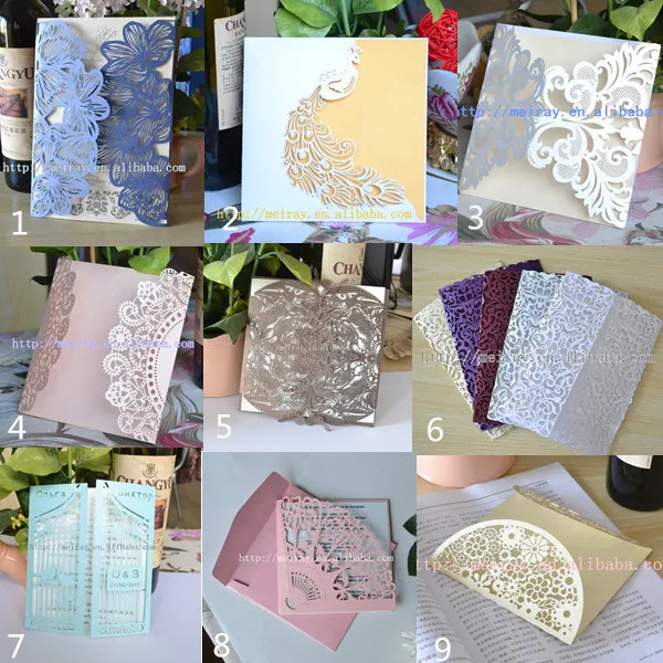Free Wedding Invitation Designs Vector Rococo Gold Foil Merlot Blind Custom Letterpress Square Wedding Invitation