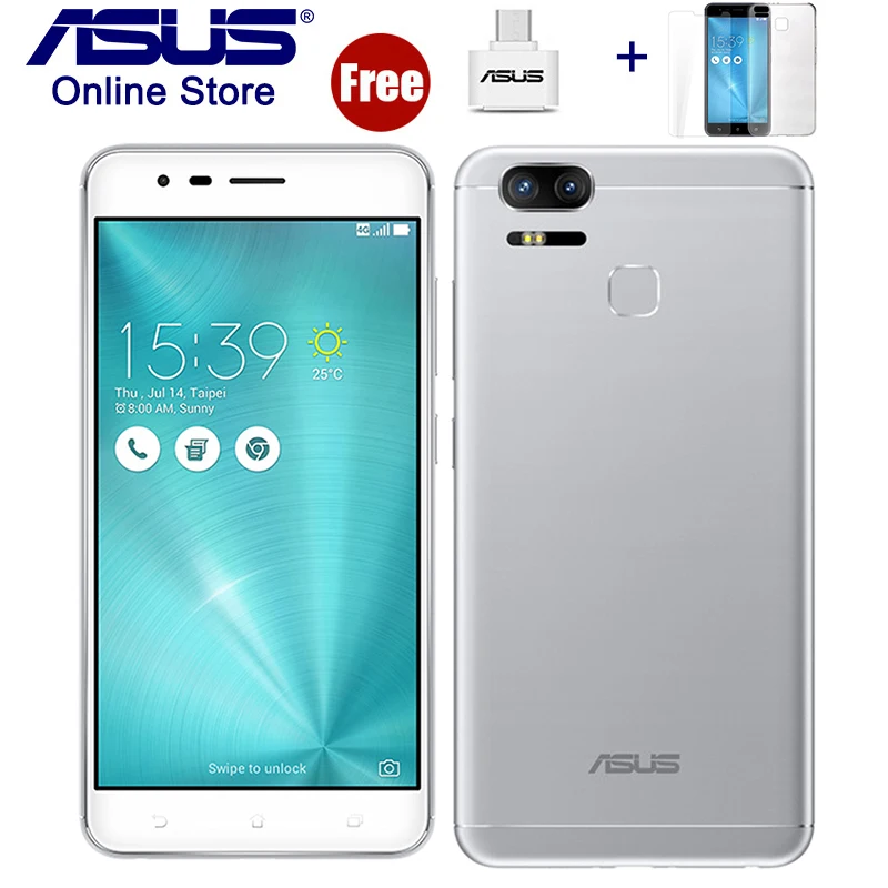 Глобальная версия ASUS ZenFone 3 Zoom ZE553KL смартфон 4G LTE 5 дюймов 4 Гб 64 ГБ две камеры 12MP