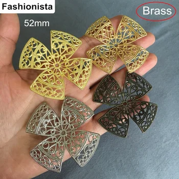 

Brass Filigree Flower Petal Setting,Big Size 52mm Ornate Jewelry Findings - 15 Pcs/lot, Free Shipping