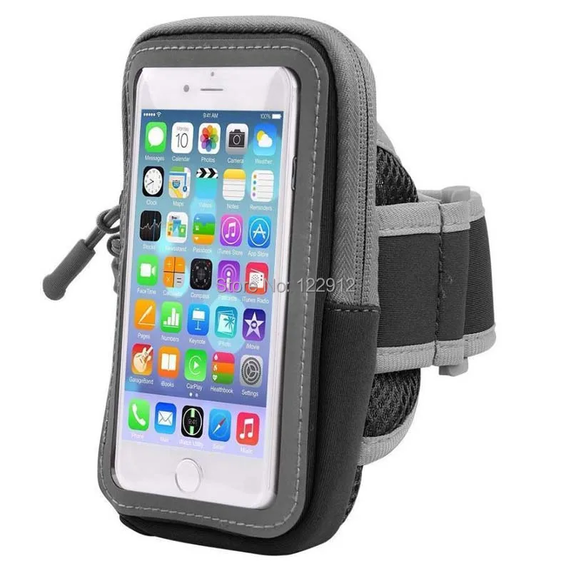 Universal Sport Running Riding Arm Band Case For Cell Phone Holder Zipper Bag-20