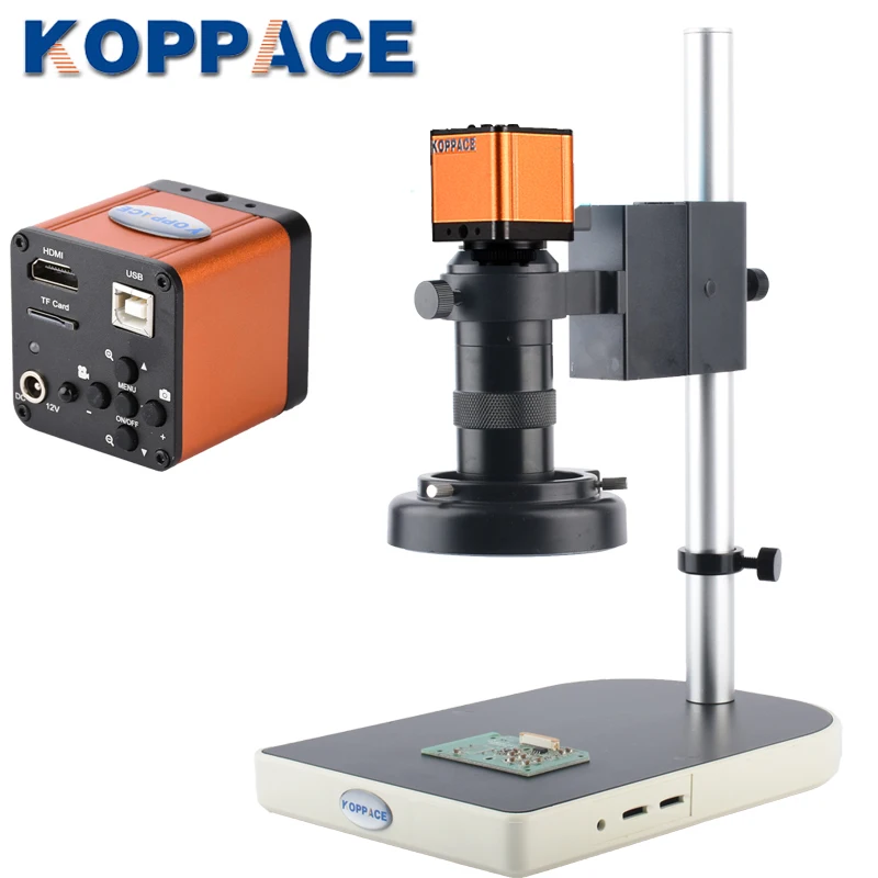 KOPPACE 16 миллионов пикселей HDMI HD микроскоп камера 100X объектив мобильный телефон