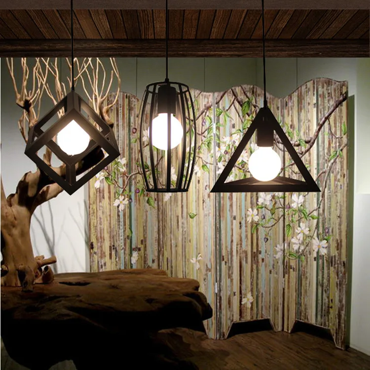 1 Pcs Coffee Lamp Bar Black Light Kitchen Antique Wrought Product Photos