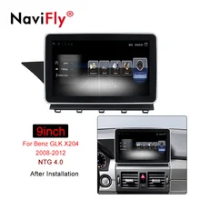 Navifly Android 3g ram 32G rom автомобильный аудио gps навигатор для Mercedes Benz GLK Class X204 2008- с 4G SIM wifi Радио BT