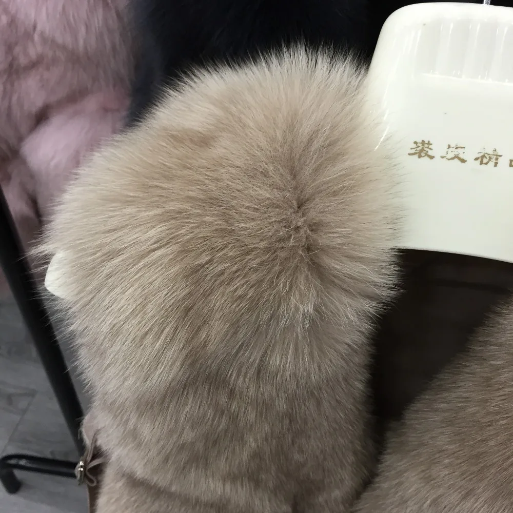 Clearance SQXR FUR Real Fox Fur Vest Women  New Fashion Genuine Fox Fur Coat Gilet  Jacket Winter with mink fur vest 10