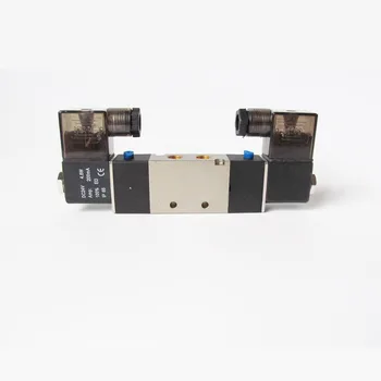 

5/3 way double coil pneumatic air solenoid valve 1/8" 4V130C-06