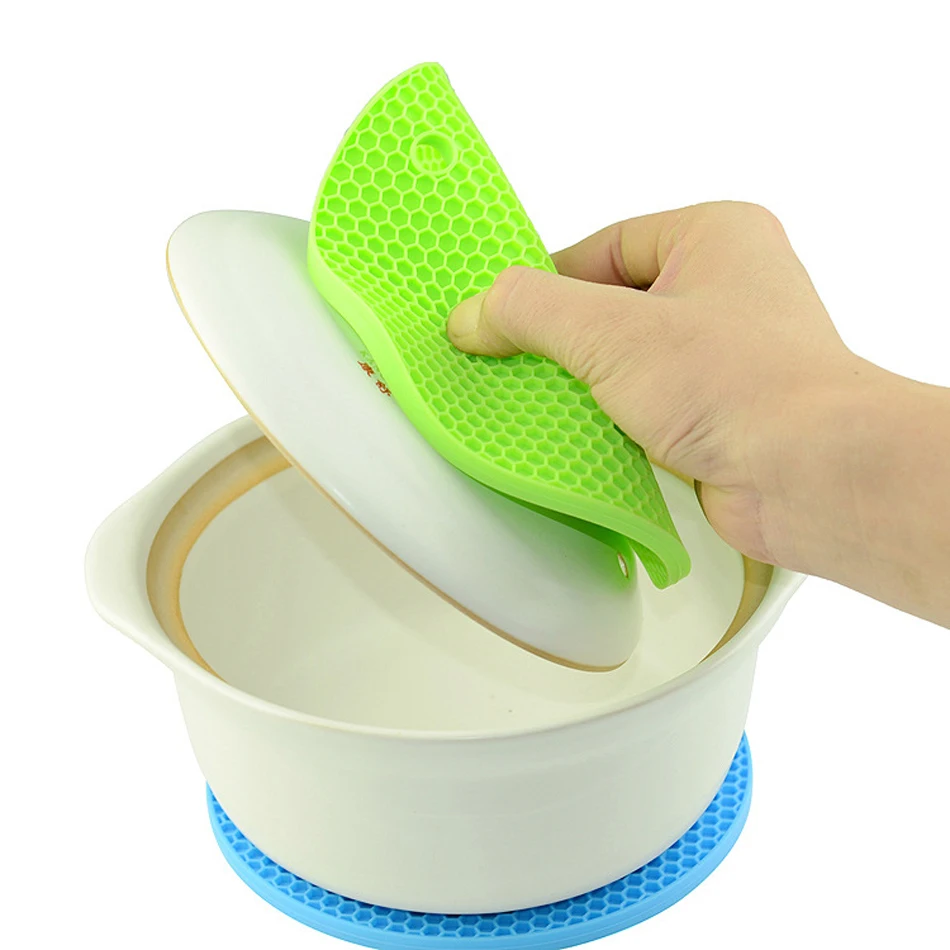 Creative Candy Honeycomb Silicone Placemat Pot Mat Non-slip Heat Resistant Pad Coaster Home Table Cup Plate heatproof Mat  (1)