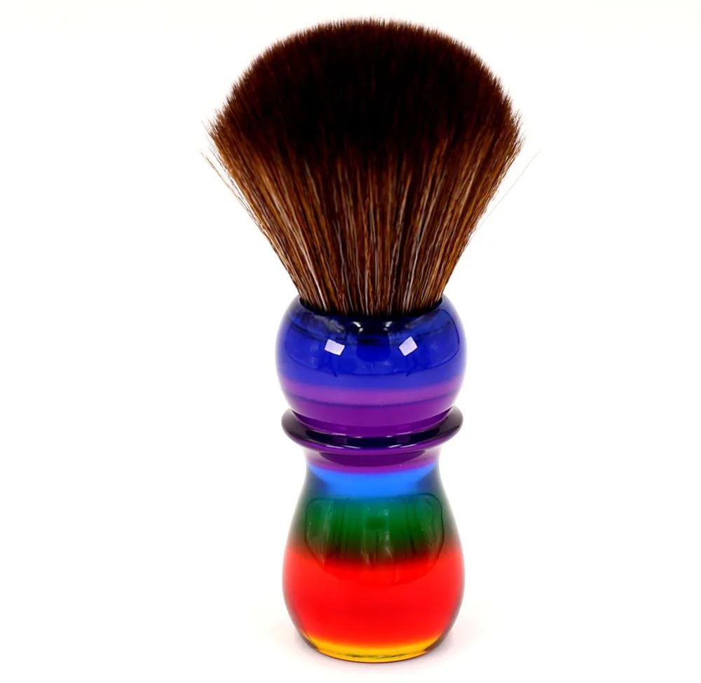 Yaqi 26mm Rainbow Brown Synthetic Hair Shaving Brushes