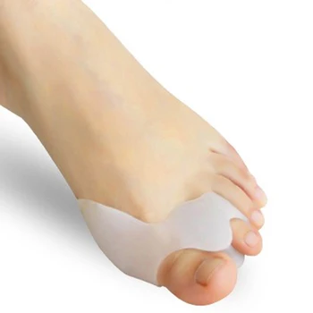 1pair Hallux Valgus Bunion Corrector Orthopedic Big Toe Separator Pedicure Tools Silicone Foot Care Hallux Valgus Corrector