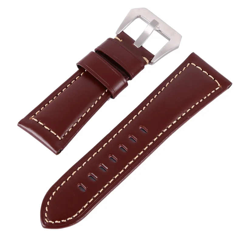

Genuine Leather Watchbands Men Women Watch Band Strap For Panerai Belt Stainless Steel Buckle 2018
