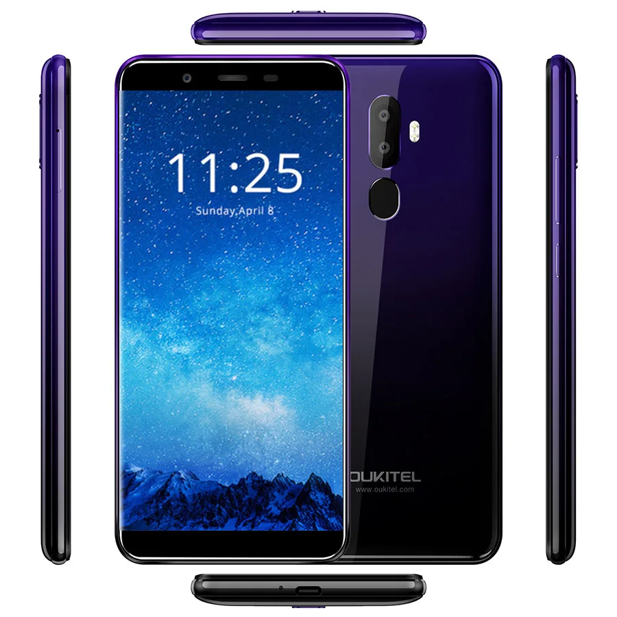 OUKITEL U25 PRO смартфон с 5 дюймовым дисплеем восьмиядерным процессором MT6750T ОЗУ 4 Гб