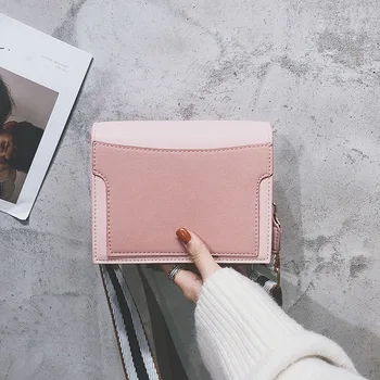 

fashion 2019 new arrival women's shoulder bag retro wide shoulder hastrap small square bag crossbody bags for women