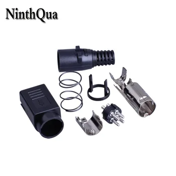 

NinthQua 1pcs DIN 4Pin Male DC Power Plug for TFT LCD Flatscreen TV Dual Power Supply S Terminal Connector Adapter