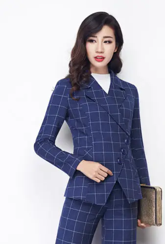The-fashion-Pants-suit-Blue-With-White-Squares-Woman-Blazers-Casual-Suit-2-Pcs-of-Lady.jpg_640x640