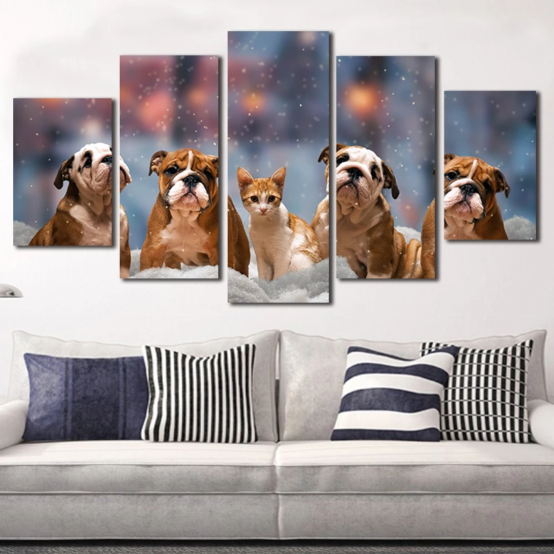 Canvas Paintings Wall Art HD Prints Animals Pictures Home Decor 5