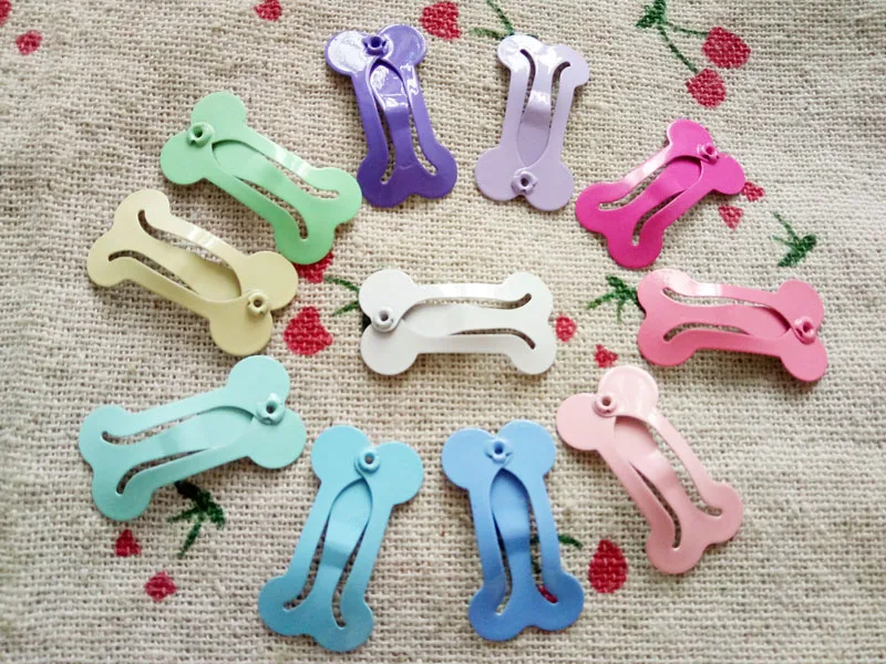 11 Color Choose Candy Pet BB clip 2.5 cm bone Dog hairpin pet hair