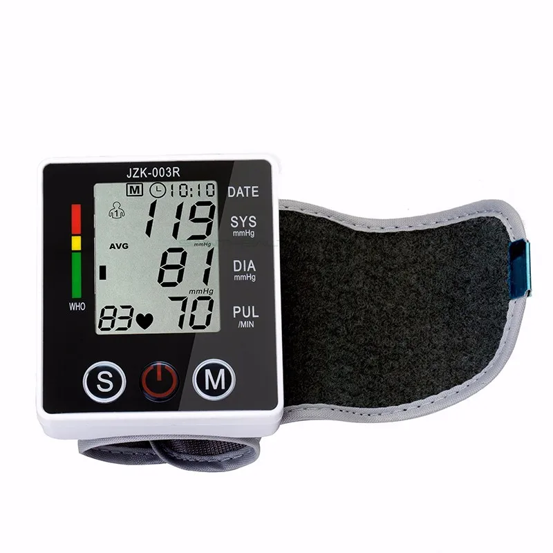 Portable Digital Blood Pressure Monitor Wrist Sphygmomanometer Blood Pressure Tonometer Automatic Helth Care Pressure Device (8)