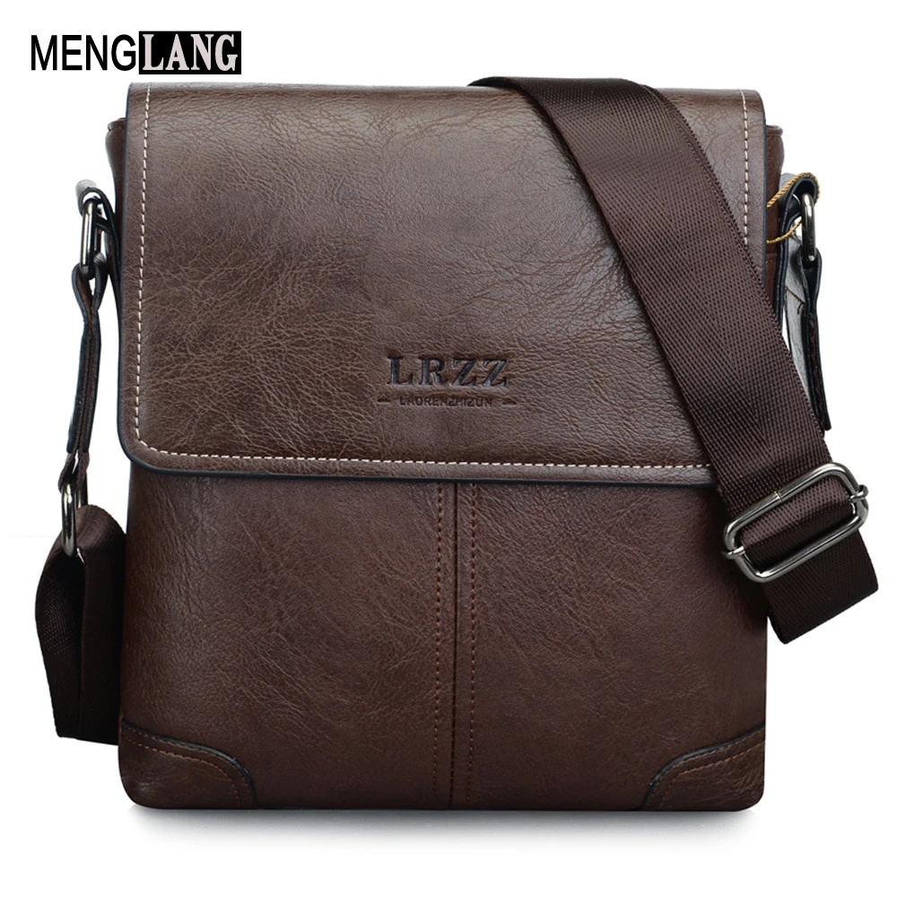 

Fashion Mn Messenger Bags Quality PU Leather Male Cross Body Bag Casual Men Shoulder Commercial Briefcase Bag MENGLANG