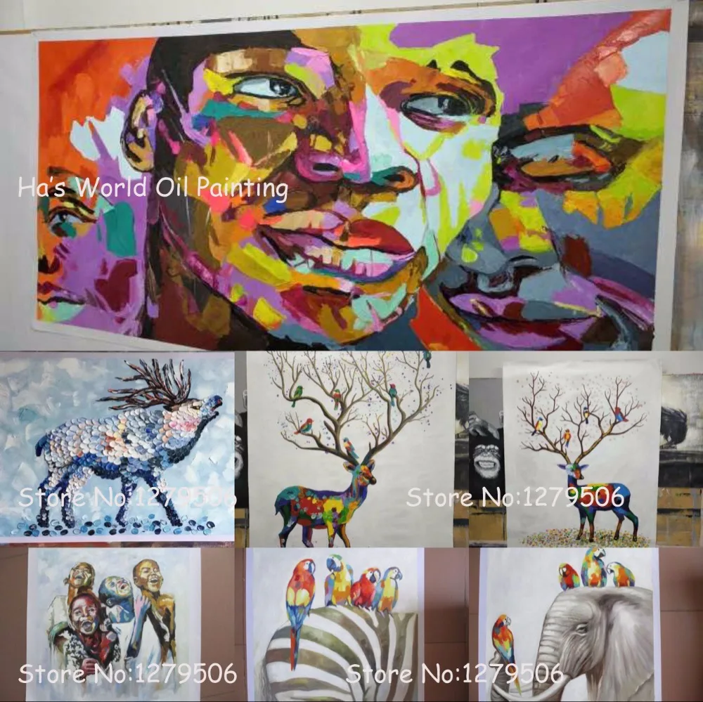 árvore abstrata moderna arte da parede pintura