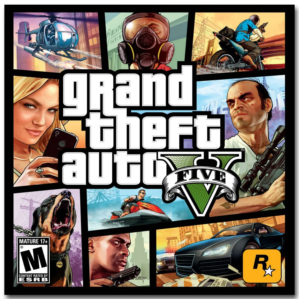 

Grand Theft Auto V Art Silk Fabric Poster Print 20x20 32x32 inch Hot Game GTA 5 Picture for Living Room Wall Decor 011