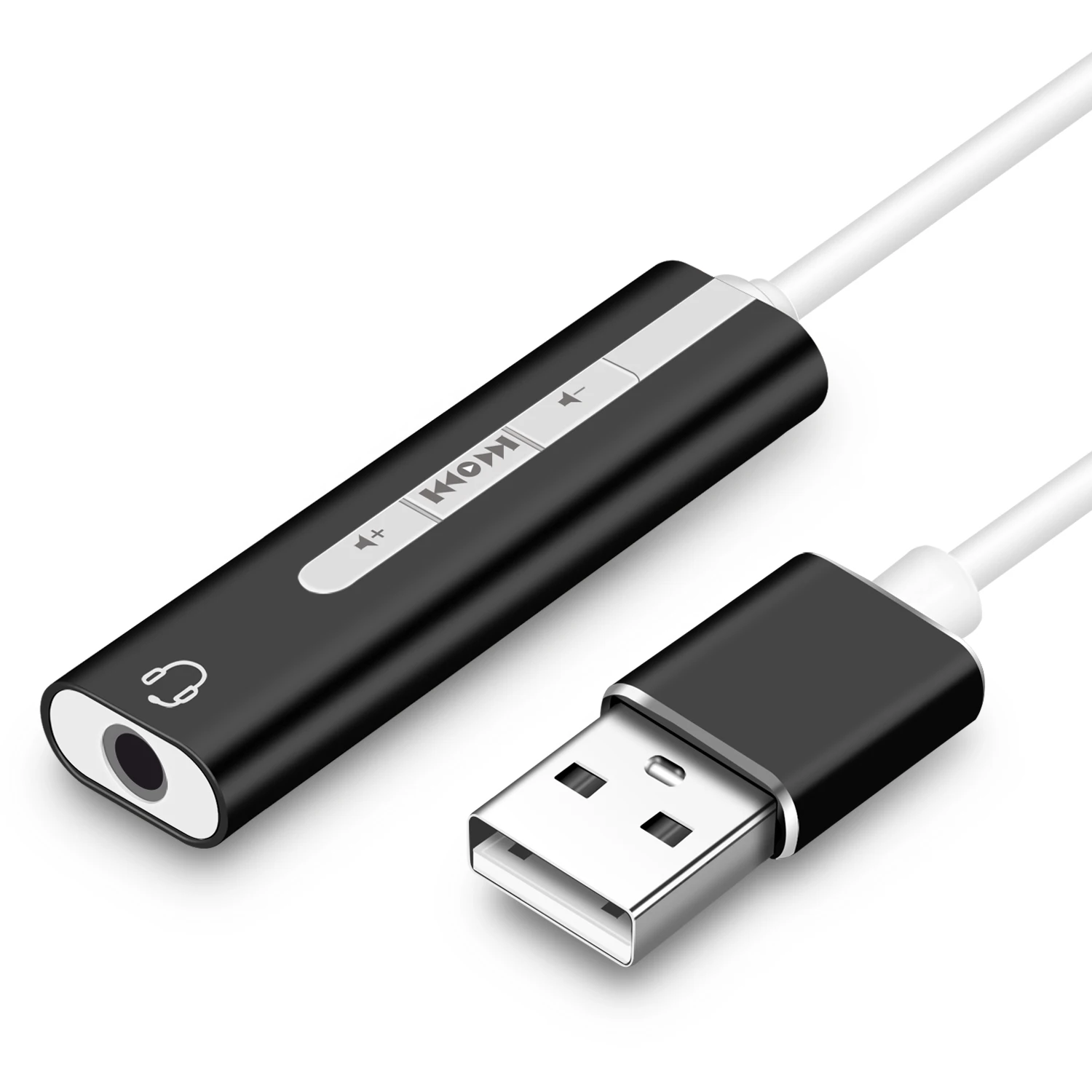 Внешняя звуковая карта, GOOJODOQ 2 в 1 3,5 мм USB аудио интерфейс микрофон адаптер для наушников для ПК ноутбук USB звуковая карта