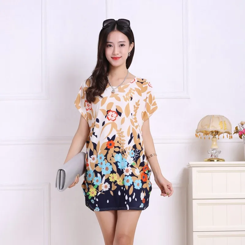 2016 spring summer women tops Plus Size Women short sleeve Loose Casual fashion tunic big large 4xl 5xl 39