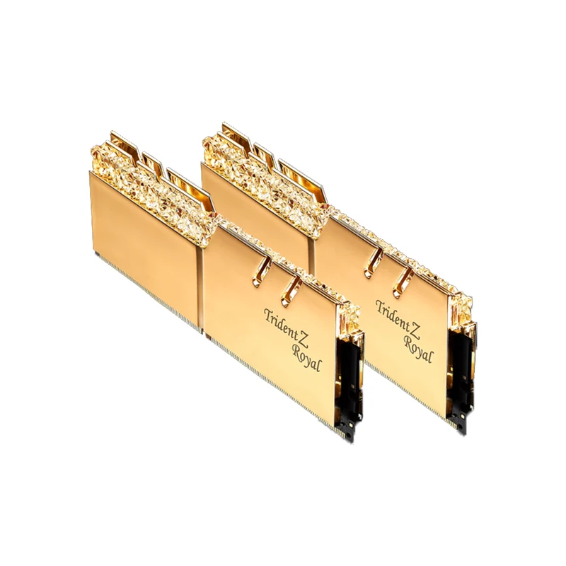 

G.SKILL Trident Z Royal F4-3000C16D-16GTRG DDR4 3000 Frequency 16G (8Gx2) Set Desktop Memory RGB Light Bar (CL16)