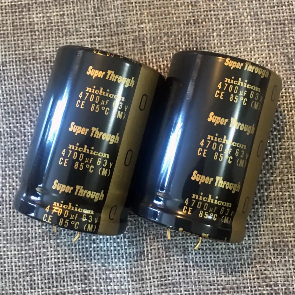 

2018 hot sale 2PCS/10pcs nichicon KG 4700Uf/63V 35*50mm gold foot Super Through audio electrolytic capacitor free shipping