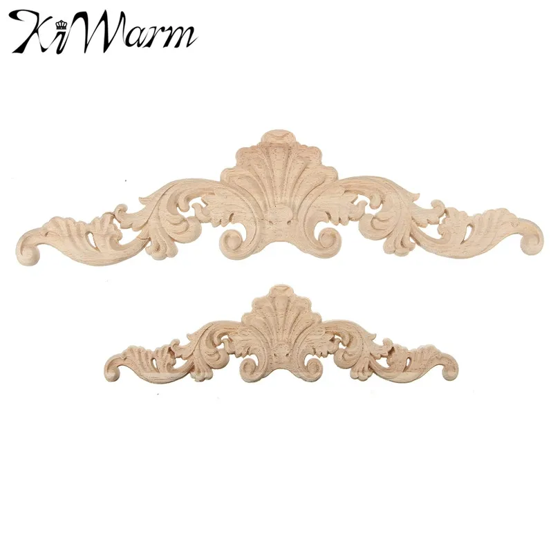 Wood Applique Wood Carved Corner Onlay Frame Doors Wall Decorative Furniture New