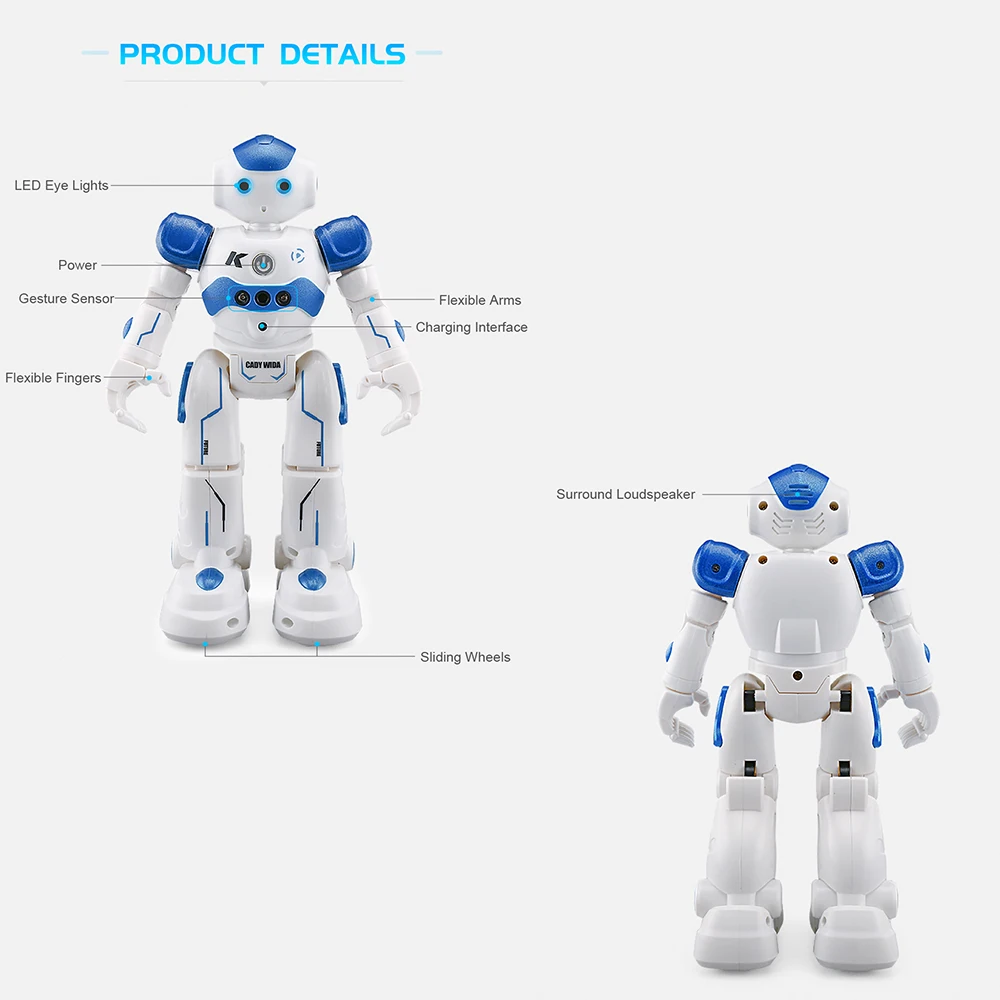 JJR/C R2 RC робот CADY WINI интеллектуальное Программирование управление жестами гуманоид робот RC игрушка подарок для детей Дети развлечения