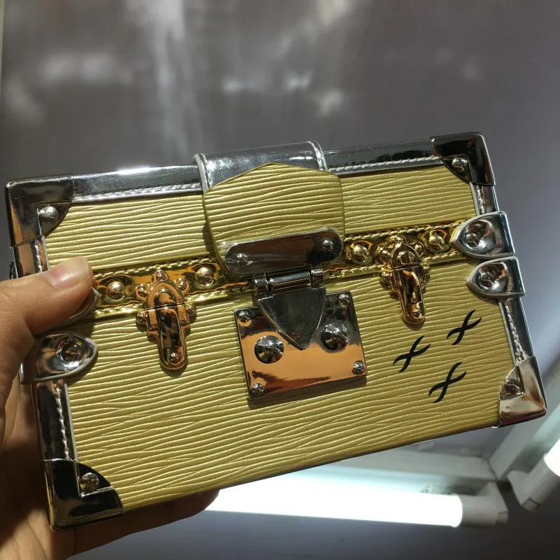 

Alieme Promotion New Trunk Pu Single Box Bag Small Square 2018 All-match Handbag Shoulder Cross-body Women's Bolsas Femininas
