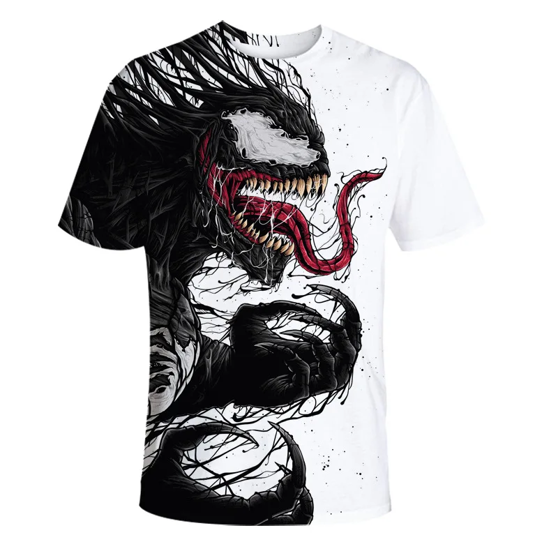 SzBlaZe 3D цифровая Футболка Venom Супергерой из фильмов модная футболка с короткими рукавами забавная одежда для фитнеса Мужская футболка на бретелях