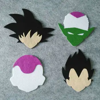 

Dragon Ball Z 8pcs set mats Coaster Goku Freezer Vegeta Piccolo 12cm party decoration dragon ball z party supplies fiesta