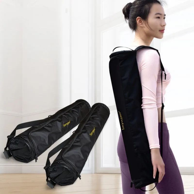 New Yoga Mat Bag Large Capacity Gym Bag Canvas High Quality Black Yoga