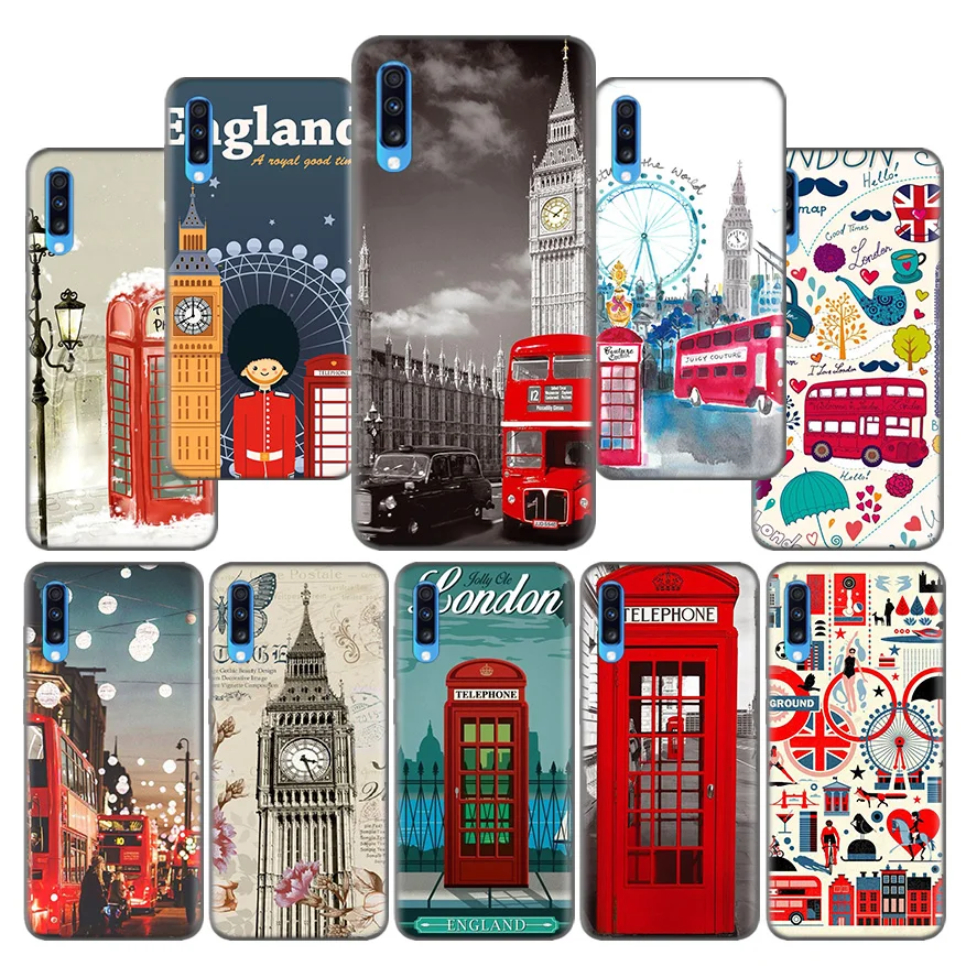 

Flag United Kingdom London Pattern Silicone Case for Samsung Galaxy A10 A20 A30 A40 A50 A60 A70 A80 A20e A6 A8 A7 A9 Plus 2018