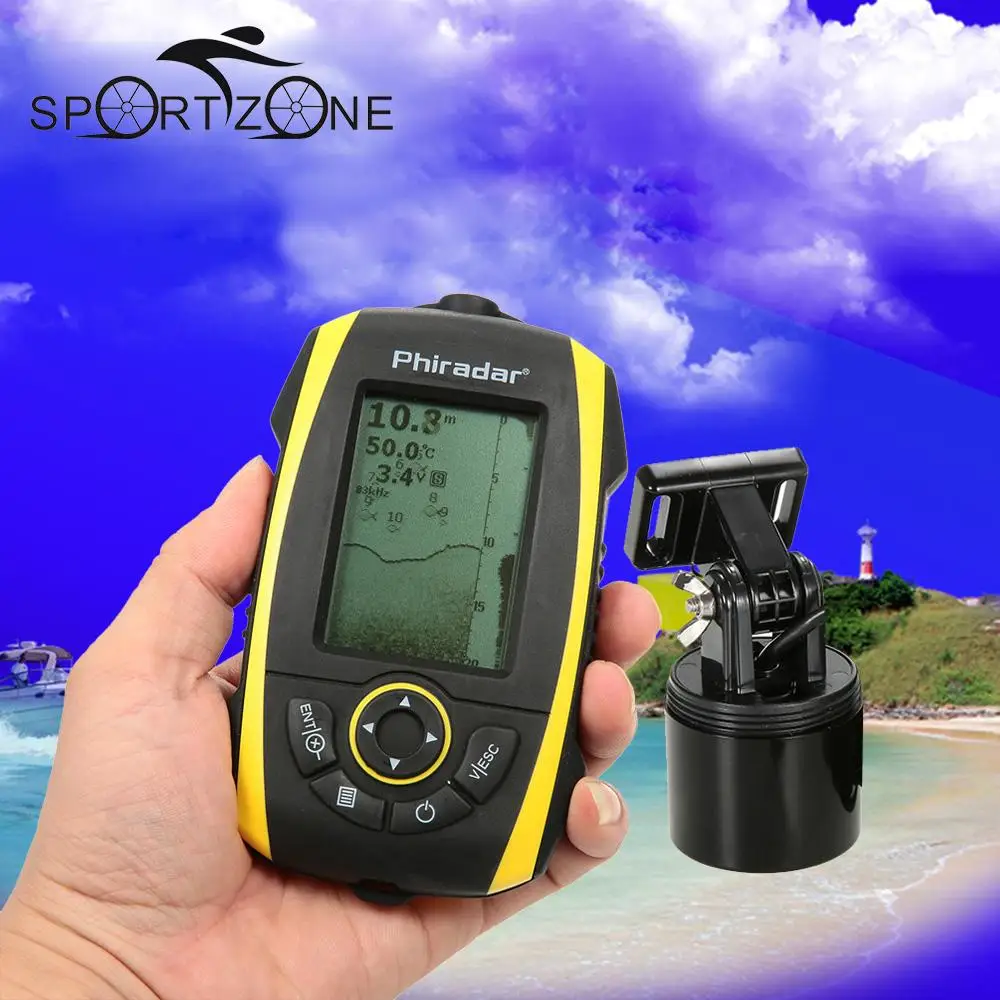 Protable Electronic Sonar Fish Finder 72M Depth Sounder Alarm