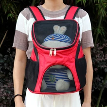 Pet Carrier Кошка Собака двойные плечевые рюкзаки Портативный дорожная сумка для маленьких собак открытый pet Чихуахуа сумка