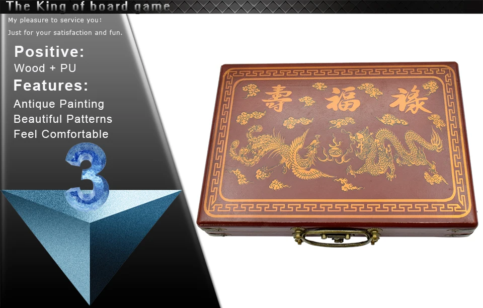 K8356 1 Набор Мини китайские античные игры маджонг с английской инструкцией четыре ветра настольная игра 1,7*2,2*1,2 см деревянная коробка Majiang