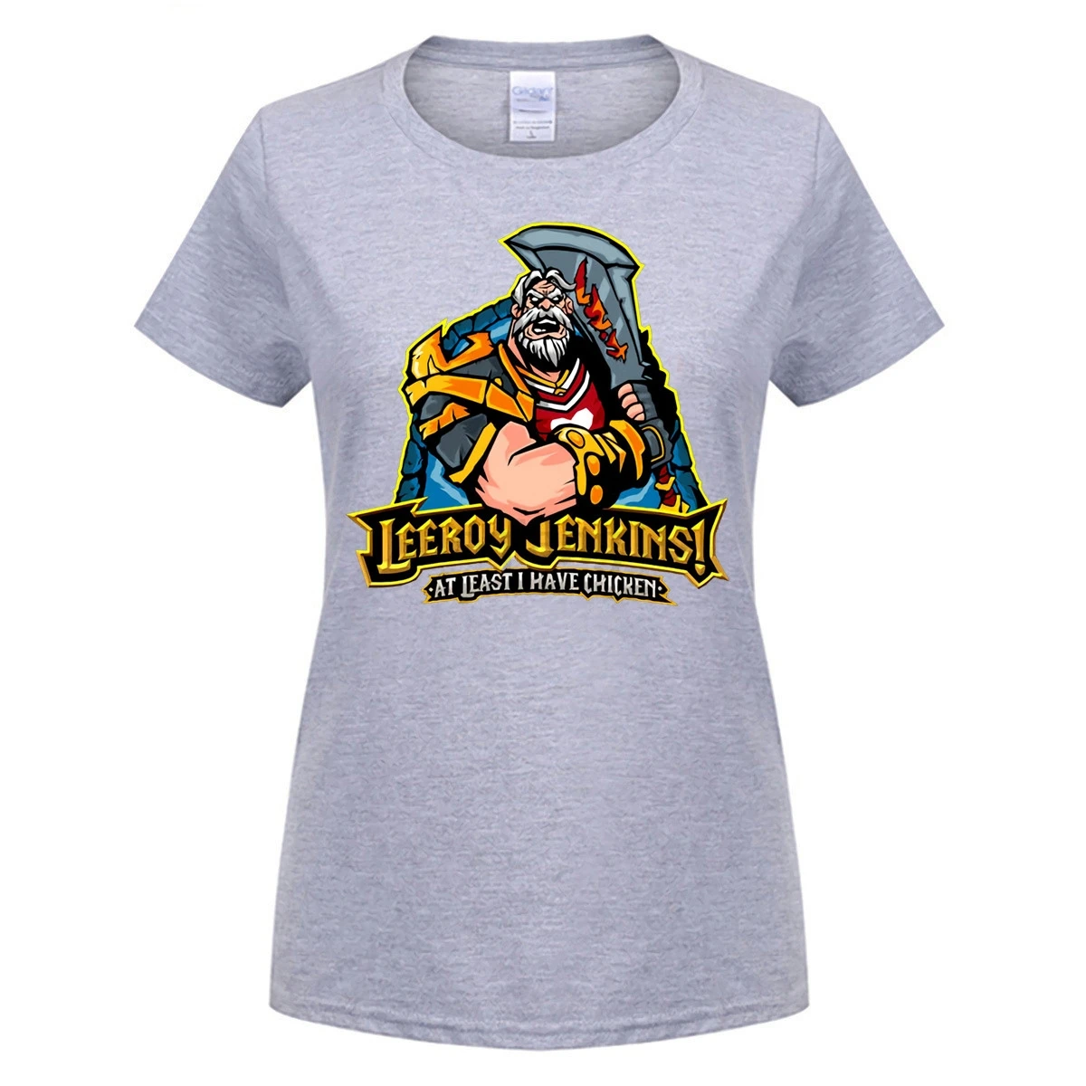 Модная хлопковая футболка World of Warcraft Leeroy Jenkin|Футболки| |